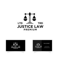 justice law firm logo icon design illustration vector