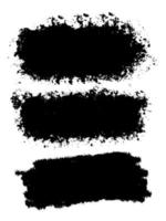 Brush Ink. Black Graffiti Textures. Scribble Abstract. vector