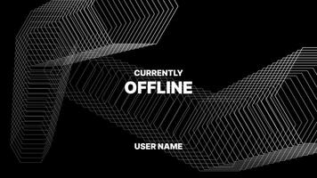 abstract futuristic background for streaming banner offline mode vector