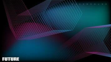 abstract futuristic background with gradient hexagonal shapes.vector illustration vector