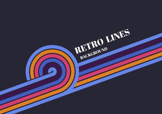 Abstract retro design of colorful artwork decorative template. Simple design for ad, presentation background. Illustration vector