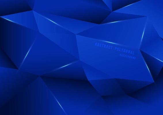 Abstract tech blue polygonal hexagon pattern design of prism artwork. Design for clear decorative dimension background. Illustration vector