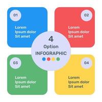 un ícono infográfico colorido en un diseño editable vector