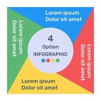 Squares infographic template icon in flat premium vector