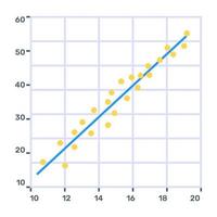 Function chart flat icon, editable design vector