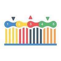 Download this flat icon of business data chart vector