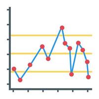 A modern business infographic icon in flat design vector