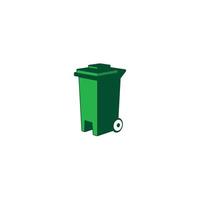 Trash Bin logo or icon design vector