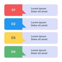 Step labels infographic icon in flat design vector