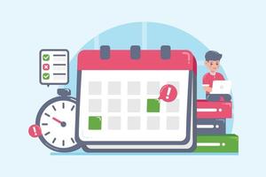 Time Management Concept Illustration vector