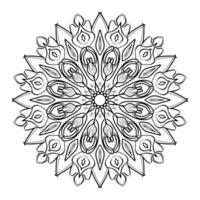 Hand drawn mandala. decoration in ethnic oriental  doodle ornament. vector