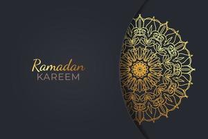 Ramadam kareem background with mandala ornaments. vector