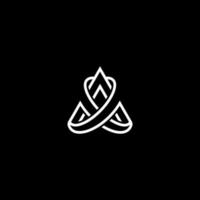 Elegant Letter AX Monogram Logo vector