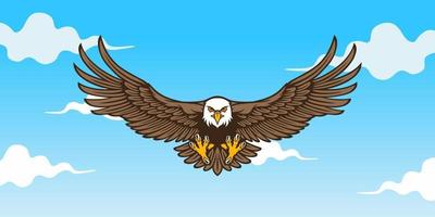 ilustración vectorial águila. vector
