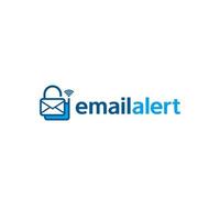 Email notification logo with minimalist style vector