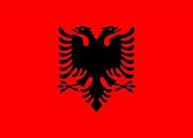 bandera de albania vector