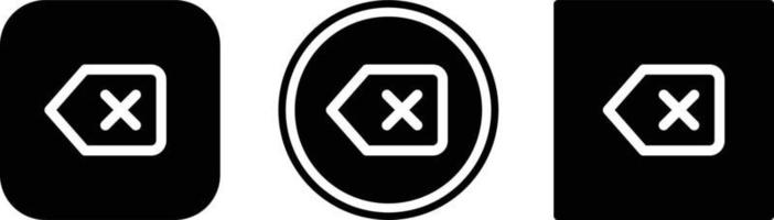 delete icon . web icon set . icons collection. Simple vector illustration.