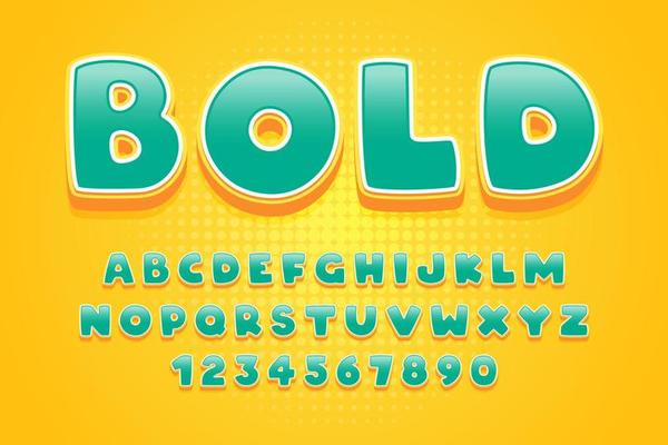 decorative big alphabet text effect