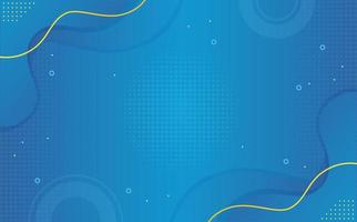 blue abstract gradient vector background with memphis ornaments