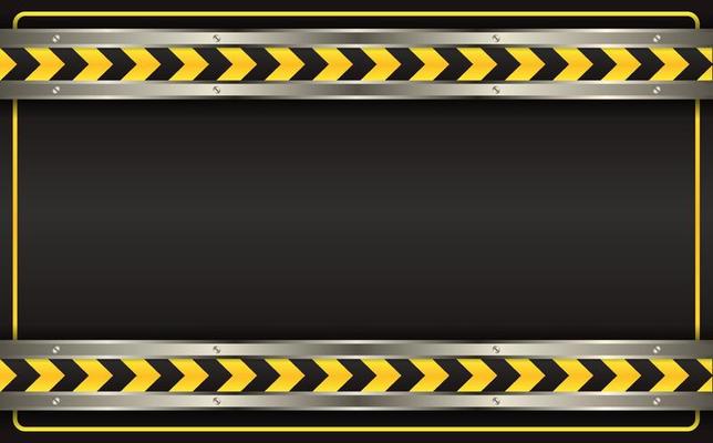 black construction background with safety black line