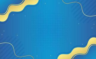 blue abstract gradient vector background with memphis ornaments