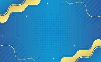 blue abstract gradient vector background with memphis ornaments