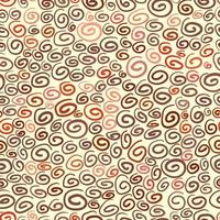 Hand drawn abstract doodle spiral seamless pattern with vector illustration