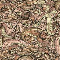 Abstract waves and tangled lines with hand drawn style seamless pattern vector illustration