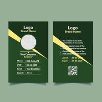 Creative ID Card Template Design vector