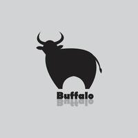 el logotipo de búfalo es adecuado para una marca de su producto vector