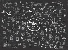 Pattern with Hand Drawn Icons and Elements. vector