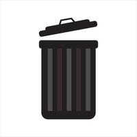 illustration vector graphics of trash can icon good for trash can sign illustration