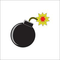 illustration vector graphics of cartoon bomb