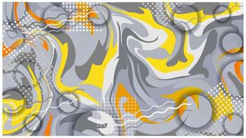 fondo abstracto amarillo gris degradado líquido moderno vector