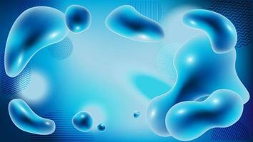 Blue liquid effects background vector