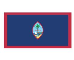 guam bandera nacional oceanía emblema símbolo icono vector ilustración diseño abstracto elemento