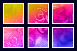 Abstract liquid watercolor texture pattern background template design vector