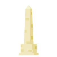 Obelisk. White stone monument. vector