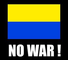 No war. The conflict between Russia and Ukraine. War in Ukraine vector