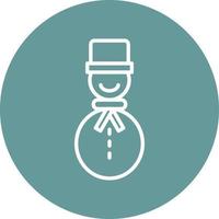 Snowman Icon Style vector