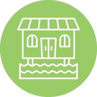 Bungalow Icon Style vector