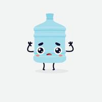 carácter de galón de agua. icono de galón. logotipo de galón. agua. vector