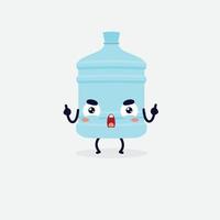 water gallon character. gallon icon. gallon logo. water. vector