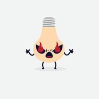 lamp character. lamp icon. lamp logo. bulb logo. bulb icon. bulb character vector