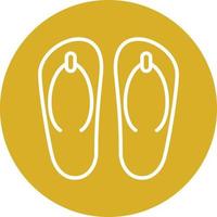 Slippers Icon Style vector