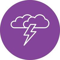 estilo de icono de tormenta vector