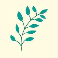 Beautiful green leafs vector