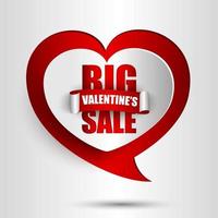 Big valentines day sale background.vector vector
