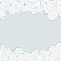 Flowers pattern daisy on gray background vector