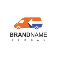 Van Logo Design Template, Logistic, Transport And Shipping Company Icon vector